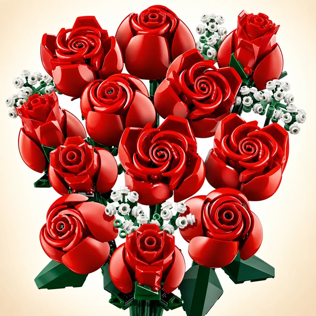 LEGO® Botanicals Bouquet of Roses 10328 met rode rozen en kleine witte bloemen