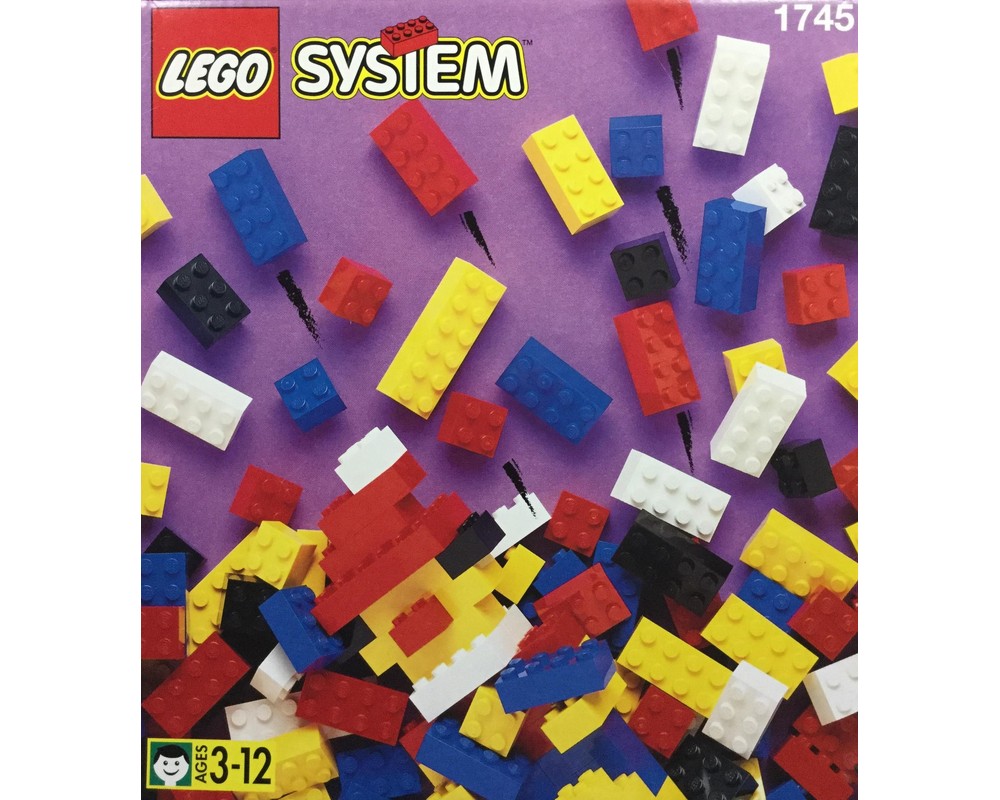 Set 1745 - Box of Standard Bricks, 3+