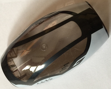 Part 10312pb05 - Windscreen 10 x 6 x 3 Bubble Canopy Double Tapered with Square Front Cutout with Ninjago Black and White Pattern - De BrickPlaats