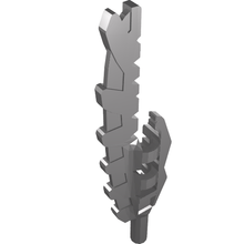 Part 11107 - Minifigure, Weapon Sword, Serrated with Bar Holder (Vengious) - De BrickPlaats