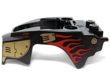 Part 11110pb06 - Flywheel Fairing Lion Shape with Gold Armor and Red Flames Pattern - De BrickPlaats