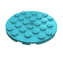 Part 11213 - Plate, Round 6 x 6 with Hole - De BrickPlaats