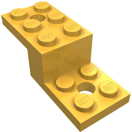 Part 11215 - Bracket 5 x 2 x 1 1/3 with 2 Holes - De BrickPlaats
