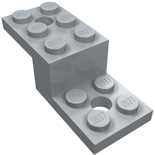Part 11215 - Bracket 5 x 2 x 1 1/3 with 2 Holes - De BrickPlaats