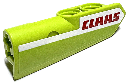 Part 11946pb084 - Technic, Panel Fairing #21 Very Small Smooth, Side B with Red 'CLAAS' on White Stripe Pattern (Sticker) - Set 42102 - De BrickPlaats