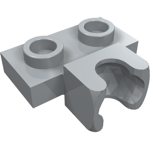 Part 14704 - Plate, Modified 1 x 2 with Small Tow Ball Socket on Side - De BrickPlaats