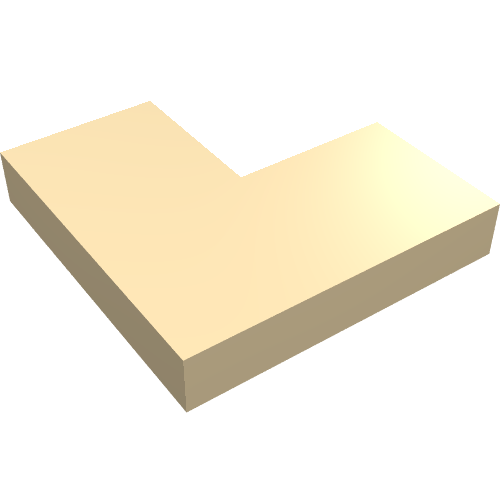 Part 14719 - Tile 2 x 2 Corner - De BrickPlaats