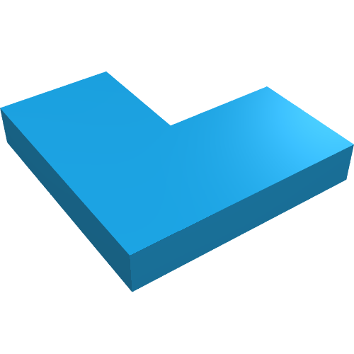 Part 14719 - Tile 2 x 2 Corner - De BrickPlaats