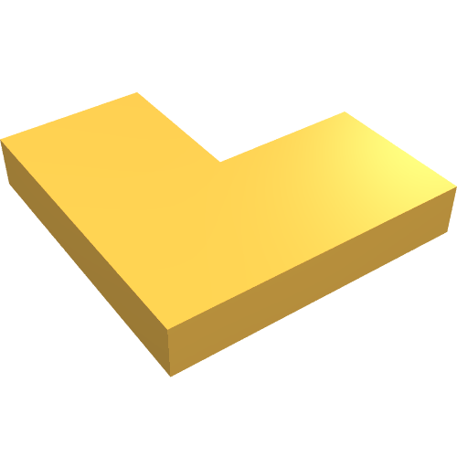 Part 14719 - Tile 2 x 2 Corner - De BrickPlaats