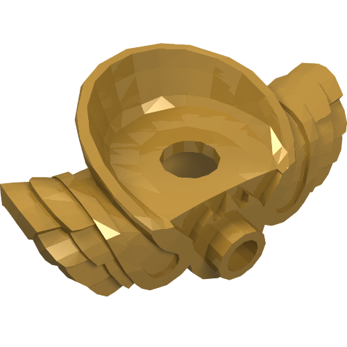Part 15086 - Minifigure Armor Shoulder Pads with Neck Protection, Front Stud and 2 Back Studs - De BrickPlaats