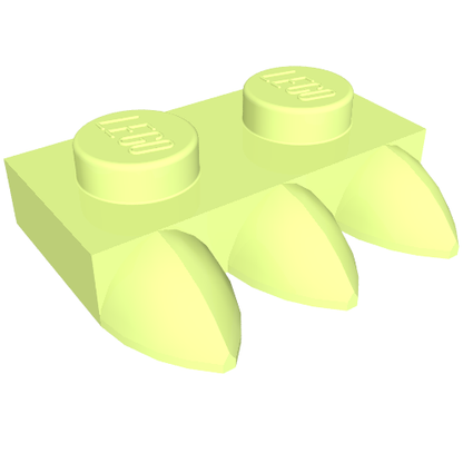 Part 15208 - Plate, Modified 1 x 2 with 3 Teeth - De BrickPlaats