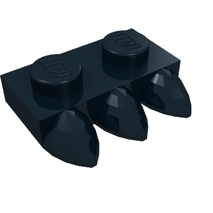 Part 15208 - Plate, Modified 1 x 2 with 3 Teeth - De BrickPlaats