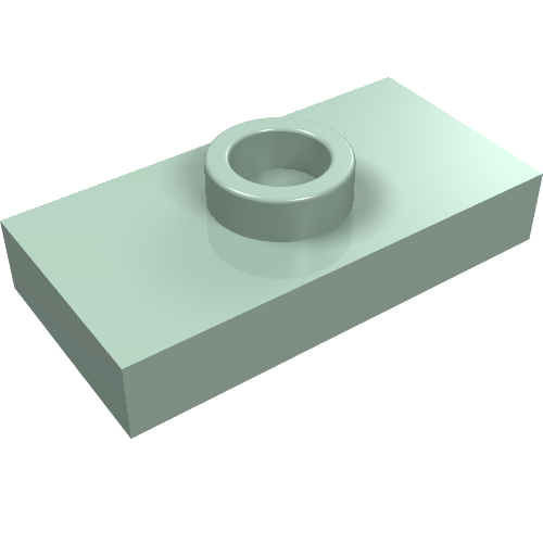 Part 15573 - Plate, Modified 1 x 2 with 1 Stud with Groove and Bottom Stud Holder (Jumper) - De BrickPlaats