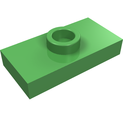 Part 15573 - Plate, Modified 1 x 2 with 1 Stud with Groove and Bottom Stud Holder (Jumper) - De BrickPlaats