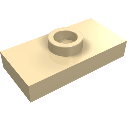 Part 15573 - Plate, Modified 1 x 2 with 1 Stud with Groove and Bottom Stud Holder (Jumper) - De BrickPlaats