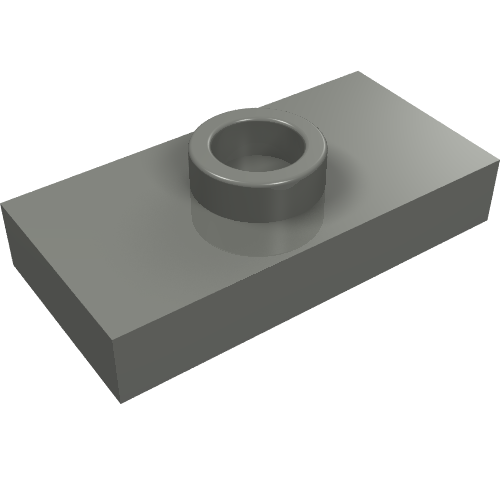 Part 15573 - Plate, Modified 1 x 2 with 1 Stud with Groove and Bottom Stud Holder (Jumper) - De BrickPlaats