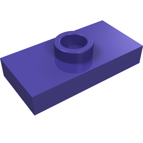 Part 15573 - Plate, Modified 1 x 2 with 1 Stud with Groove and Bottom Stud Holder (Jumper) - De BrickPlaats