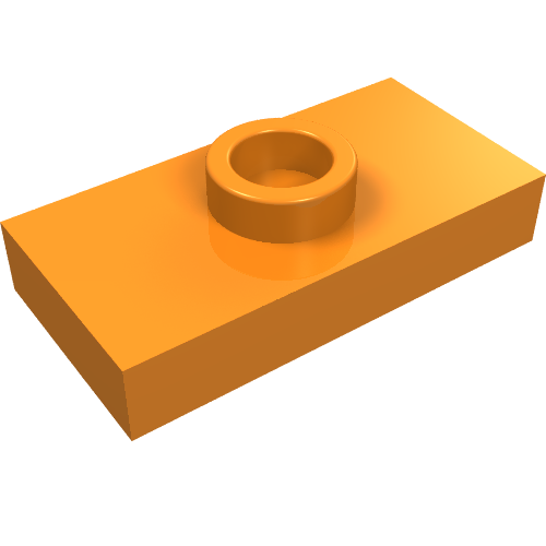 Part 15573 - Plate, Modified 1 x 2 with 1 Stud with Groove and Bottom Stud Holder (Jumper) - De BrickPlaats