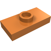 Part 15573 - Plate, Modified 1 x 2 with 1 Stud with Groove and Bottom Stud Holder (Jumper) - De BrickPlaats