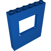 Part 15627 - Panel 1 x 6 x 6 with Window - De BrickPlaats