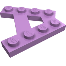 Part 15706 - Wedge, Plate A-Shape with 2 Rows of 4 Studs - De BrickPlaats