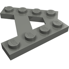 Part 15706 - Wedge, Plate A-Shape with 2 Rows of 4 Studs - De BrickPlaats