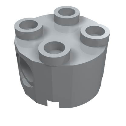 Part 17485 - Brick, Round 2 x 2 with Pin Holes - De BrickPlaats