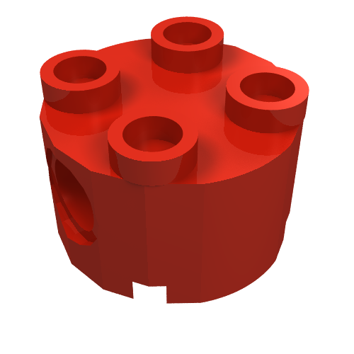Part 17485 - Brick, Round 2 x 2 with Pin Holes - De BrickPlaats