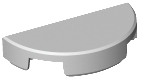 Part 1748 - Tile, Round 1 x 2 Half - De BrickPlaats