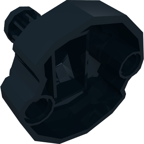 Part 18590 - Technic, Gear 8 Tooth with Pin Holes and Ninjago Flywheel Socket - Short Shaft - De BrickPlaats
