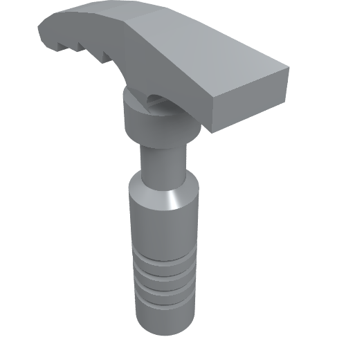 Part 18738 - Minifigure, Utensil Ice Axe - 3-Rib Handle - De BrickPlaats