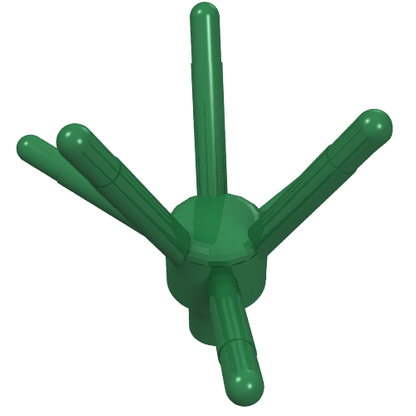 Part 19119 - Plant Flower Stem with Bar and 6 Stems - De BrickPlaats