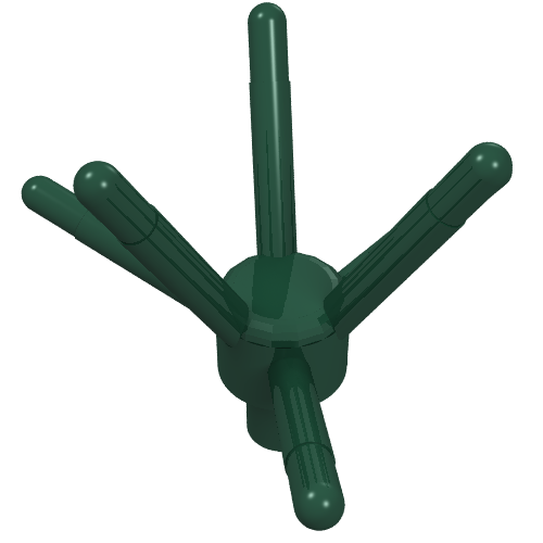 Part 19119 - Plant Flower Stem with Bar and 6 Stems - De BrickPlaats