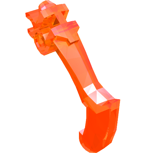 Part 20252 - Bionicle Weapon Claw - Bent and Notched with Clip - De BrickPlaats