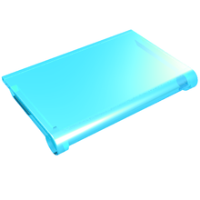 Part 2348a - Glass for Hinge Car Roof 4 x 4 Sunroof without Ridges - De BrickPlaats