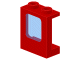 Part 2377c01 - Window 1 x 2 x 2 Plane with Trans-Light Blue Glass (2377 / 4862) - De BrickPlaats