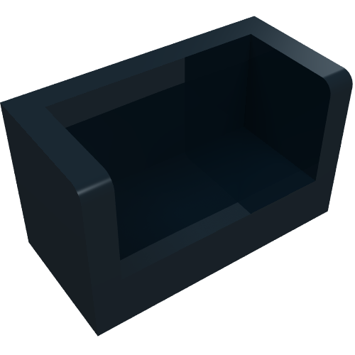 Part 23969 - Panel 1 x 2 x 1 with Rounded Corners and 2 Sides - De BrickPlaats