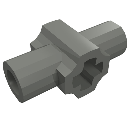 Part 24122 - Technic, Axle Connector Hub with Two Bar Holders Perpendicular (Lightsaber Hilt) - De BrickPlaats