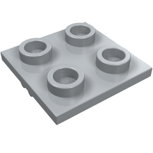 Part 2415 - Plate, Modified 2 x 2 Thin with Plane Single Wheel Holder - De BrickPlaats