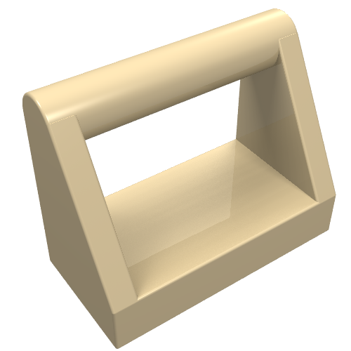 Part 2432 - Tile, Modified 1 x 2 with Bar Handle - De BrickPlaats