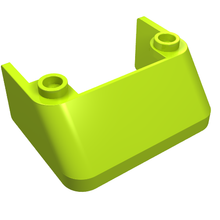 Part 2437 - Windscreen 3 x 4 x 1 1/3 with 2 Studs on Top - De BrickPlaats