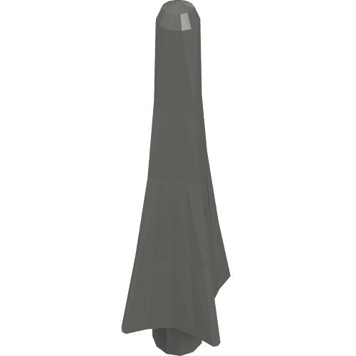 Part 24482 - Minifigure, Weapon Spear Tip with Fins - De BrickPlaats