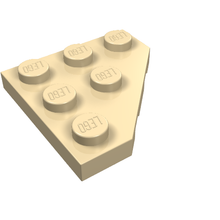 Part 2450 - Wedge, Plate 3 x 3 Cut Corner - De BrickPlaats