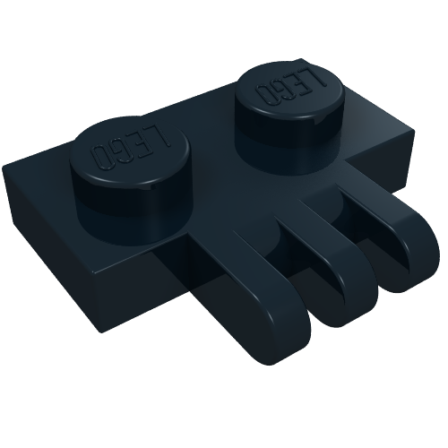 Part 2452 - Hinge Plate 1 x 2 with 3 Fingers on Side - De BrickPlaats