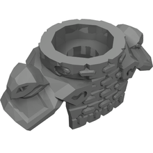 Part 24588 - Minifigure Armor Breastplate with Round Collar, Chain Mail, Shoulder Pads with Snake Heads and 1 Stud on Back - De BrickPlaats