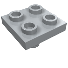 Part 2476 - Plate, Modified 2 x 2 with Pin on Bottom - De BrickPlaats