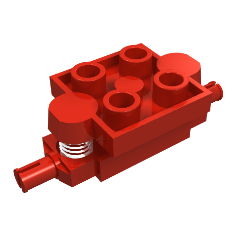Part 2484c01 - Vehicle, Spring Wheels Holder 2 x 2 - De BrickPlaats