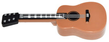 Part 25975pb01 - Minifigure, Utensil Musical Instrument, Guitar Acoustic with Black Neck and Silver Strings and Tuning Knobs Pattern - De BrickPlaats
