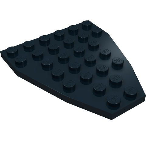Part 2625 - Wedge, Plate 7 x 6 without Stud Notches (Boat Bow Plate) - De BrickPlaats