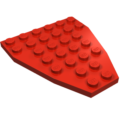 Part 2625 - Wedge, Plate 7 x 6 without Stud Notches (Boat Bow Plate) - De BrickPlaats
